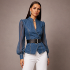 Women's denim dea styled look — versatile — Dea Medina Summer Top — Oscar Blackwood