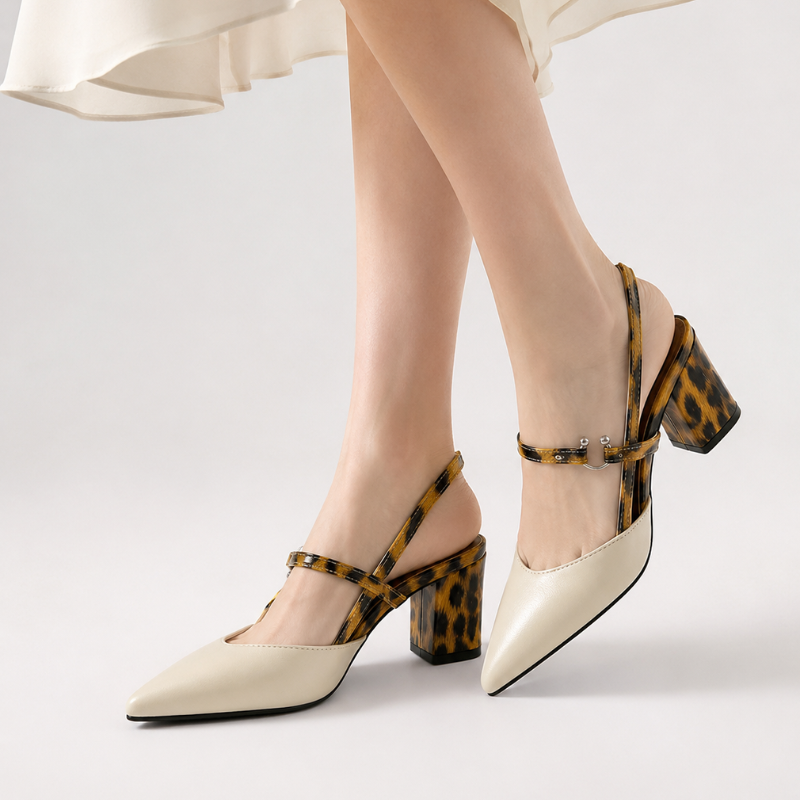 Women's heels alternate angle — elegant — Taisia Pointed Toe Heels — Oscar Blackwood