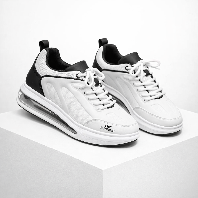 Men's lace sneakers close-up — casual — Jee 1995 Chunky Sneakers — Oscar Blackwood