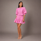 Women's cotton gabby alternate angle — versatile — Gabby Puff Summer 2-Piece Set — Oscar Blackwood