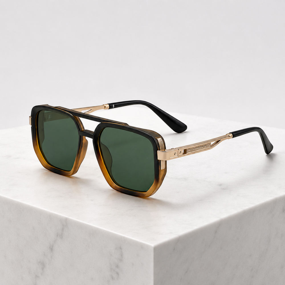 Women's leopard sunglasses styled look — statement — Addison Aviator Sunglasses — Oscar Blackwood