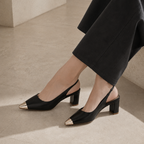 Women's heels back view — elegant — Maren Square Toe Heels for every occasion — Oscar Blackwood