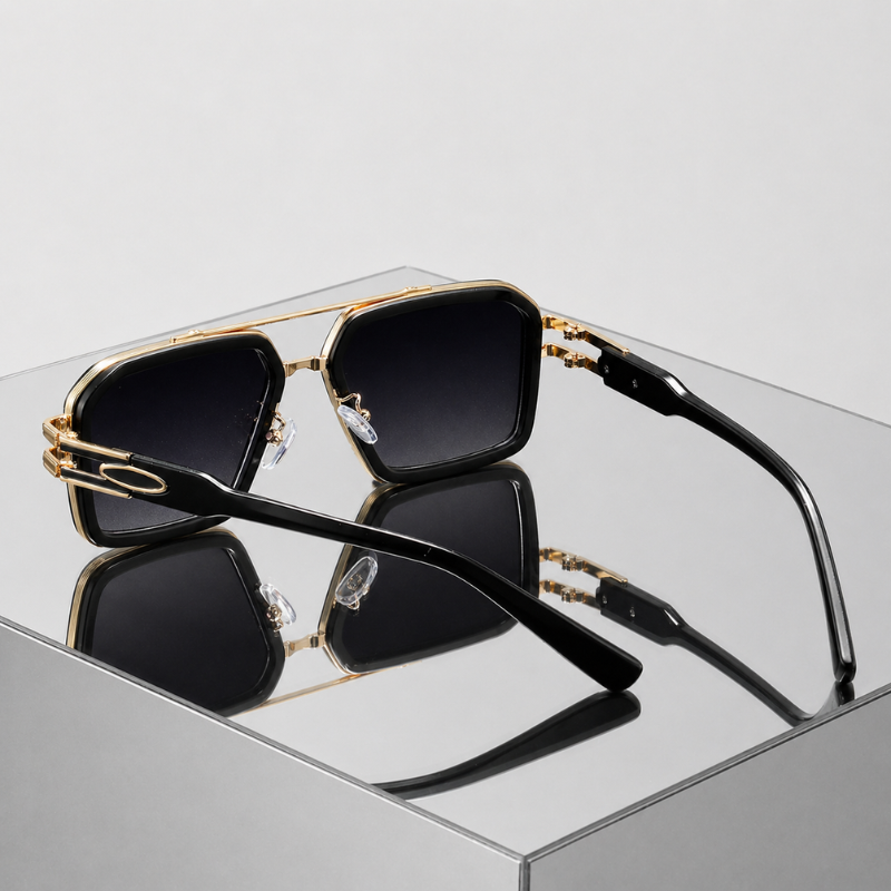Women's sunglasses side view — statement — Lennon Retro Aviator Sunglasses — Oscar Blackwood