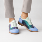 Women's lace shoes front view — versatile — Betty Wingtip Oxford Shoes — Oscar Blackwood
