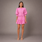 Women's cotton gabby back view — versatile — Gabby Puff Summer 2-Piece Set — Oscar Blackwood