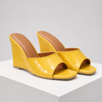 Women's heels styled look — elegant — Christina Wedge Sandals for every occasion — Oscar Blackwood