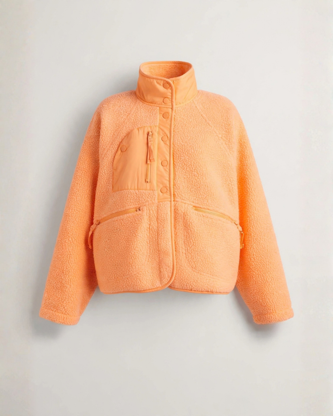 Women's textured jacket back view — outerwear — Embla Fleece Jacket — Oscar Blackwood