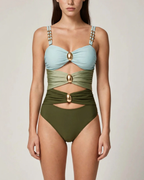 Women's lele back view — versatile — Lele Dolphin Swimsuit for every occasion — Oscar Blackwood