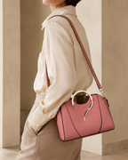 Women's leather handbag styled look — everyday — Miaura Cat-Ear Handbag — Oscar Blackwood