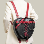 Women's woven bag side view — everyday — Poison Apple Backpack — Oscar Blackwood