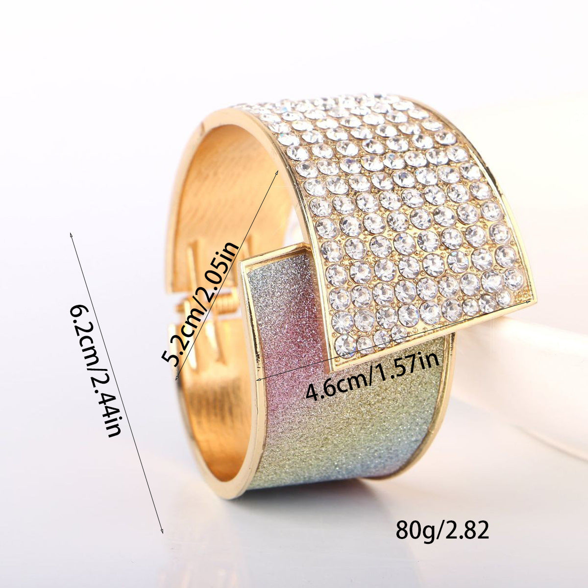 Women's white textured jewelry color detail — versatile — Aura Diamond Wave Bracelet — Oscar Blackwood