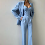Unisex red sets styled look — versatile — Alana 3 Pieces Set for every occasion — Oscar Blackwood