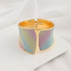 Women's red textured jewelry styled look — versatile — Aura Wave Bracelet — Oscar Blackwood