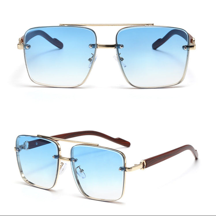 Women's sunglasses back view — statement — Jordan Polarized Aviator Shades — Oscar Blackwood