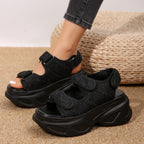 Women's sandals side view — versatile — Lizzie Chunky Sandals for every occasion — Oscar Blackwood