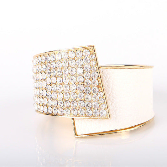 Women's white textured jewelry color detail — versatile — Aura Diamond Wave Bracelet — Oscar Blackwood