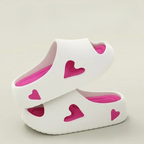 Women's white shoes close-up — versatile — Heart Me Slippers for every occasion — Oscar Blackwood