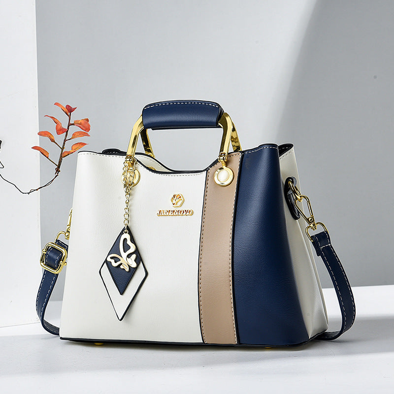 Women's leather handbag back view — everyday — Janenovo Butterfly Handbag — Oscar Blackwood