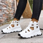 Women's sandals detail view — versatile — Jade Platform Sandals — Oscar Blackwood