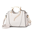 Women's leather handbag back view — everyday — Miaura Cat-Ear Handbag — Oscar Blackwood