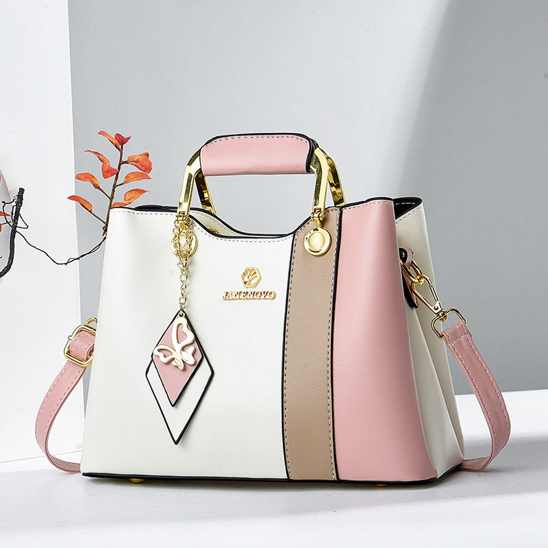 Women's leather handbag close-up — everyday — Janenovo Butterfly Handbag — Oscar Blackwood