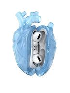 Unisex sky blue accessories styled look — versatile — Heart AidPods Case — Oscar Blackwood