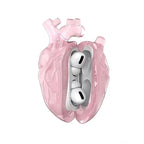Unisex pink accessories back view — versatile — Heart AidPods Case — Oscar Blackwood