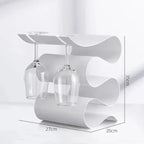 Unisex white wine back view — versatile — Wine Wave Holder for every occasion — Oscar Blackwood