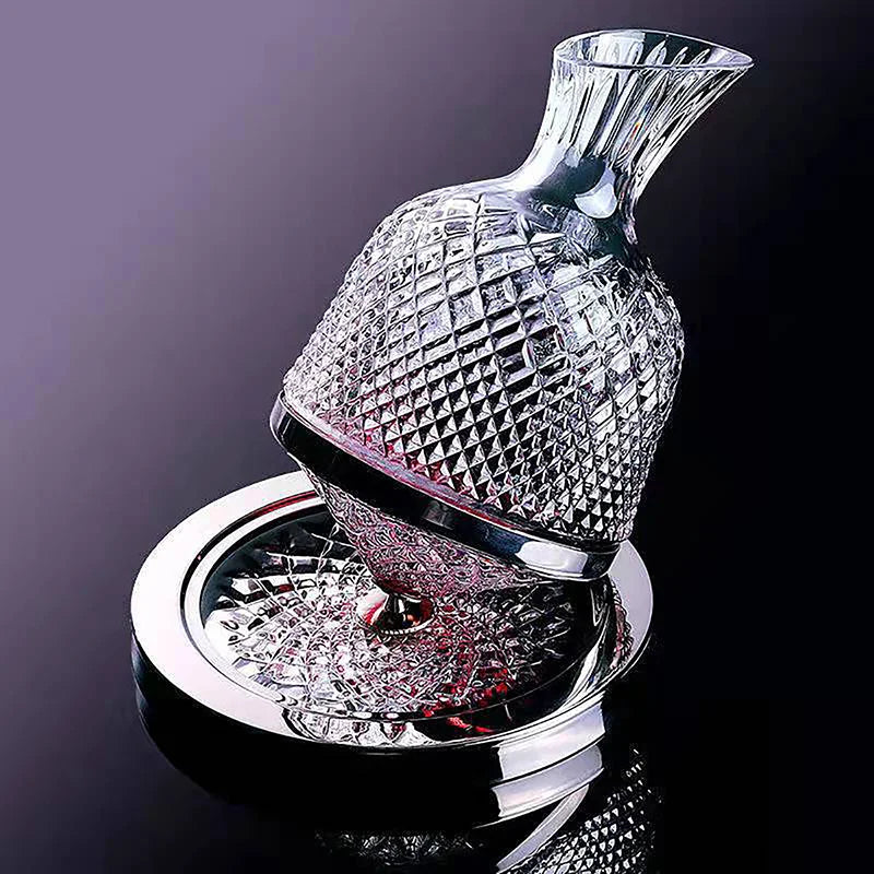 Unisex lace wine back view — versatile — Wine 360 Rotating Decanter — Oscar Blackwood