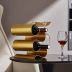 Unisex wine side view — versatile — Wine Wave Holder for every occasion — Oscar Blackwood