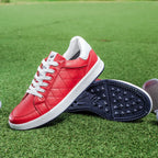 Men's black leather shoes color detail — versatile — Double-Waggle Golf Shoes — Oscar Blackwood