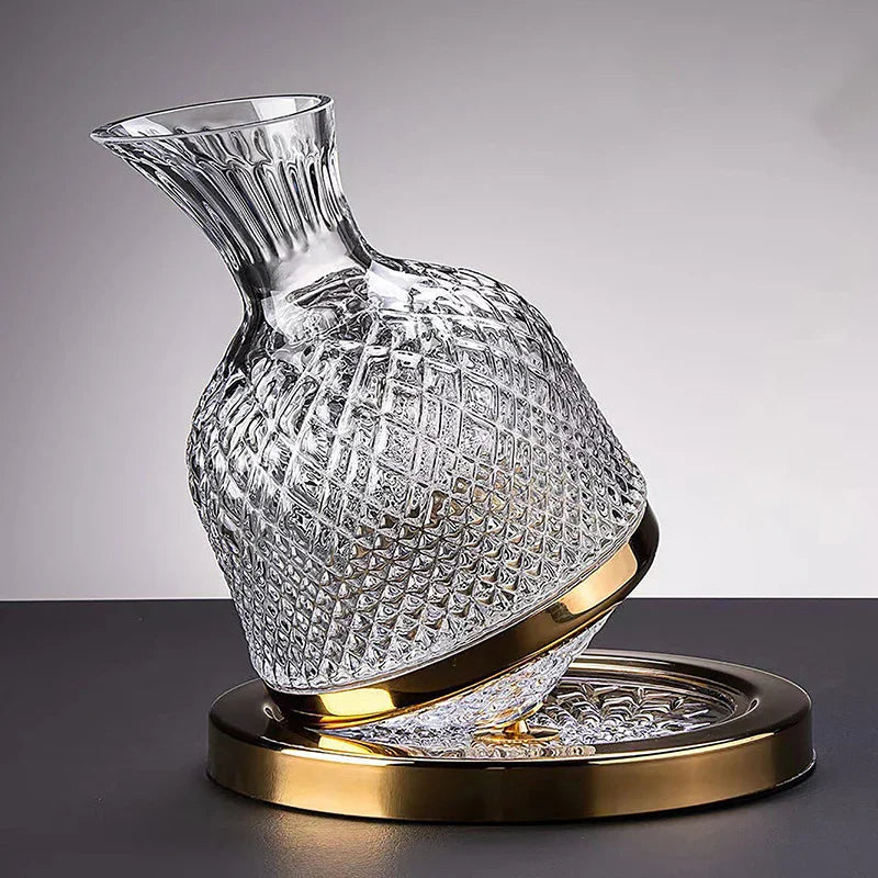 Unisex lace wine back view — versatile — Wine 360 Rotating Decanter — Oscar Blackwood