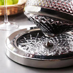 Unisex lace wine color detail — versatile — Wine 360 Rotating Decanter — Oscar Blackwood