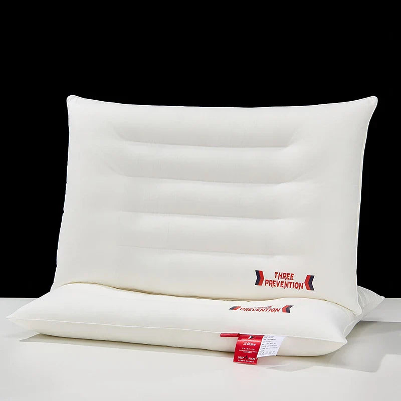 Unisex cotton three side view — versatile — Three Prevention Waterproof Cotton Pillow — Oscar Blackwood