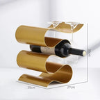 Unisex gold wine styled look — versatile — Wine Wave Holder for every occasion — Oscar Blackwood