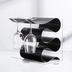 Unisex black wine close-up — versatile — Wine Wave Holder for every occasion — Oscar Blackwood