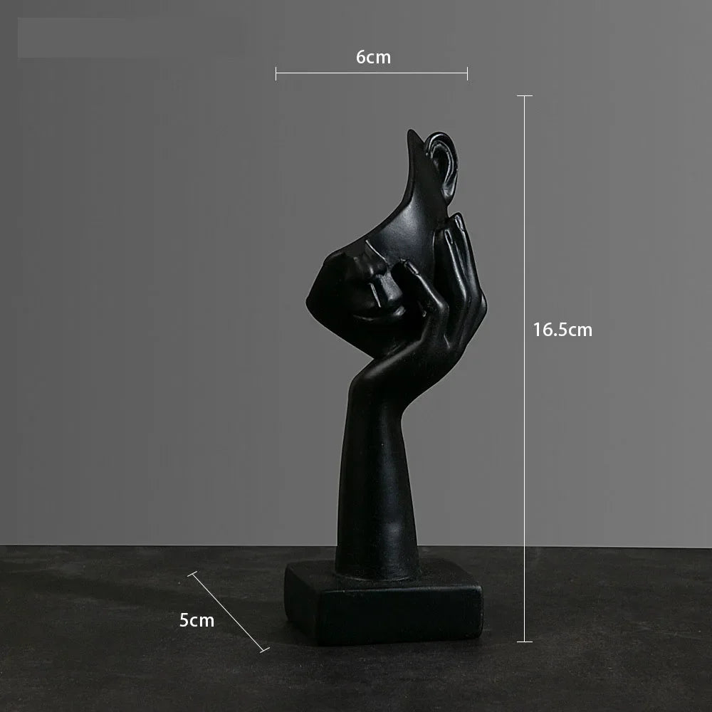 Men's black soul side view — versatile — Soul Shape Ornament for every occasion — Oscar Blackwood