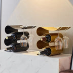 Unisex wine front view — versatile — Wine Wave Holder for every occasion — Oscar Blackwood
