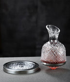 Unisex lace wine side view — versatile — Wine 360 Rotating Decanter — Oscar Blackwood