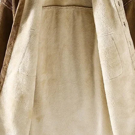 Men's cotton vanderbilt close-up — versatile — Vanderbilt Corduroy Shirt — Oscar Blackwood