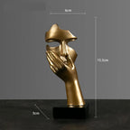 Men's gold soul styled look — versatile — Soul Shape Ornament for every occasion — Oscar Blackwood
