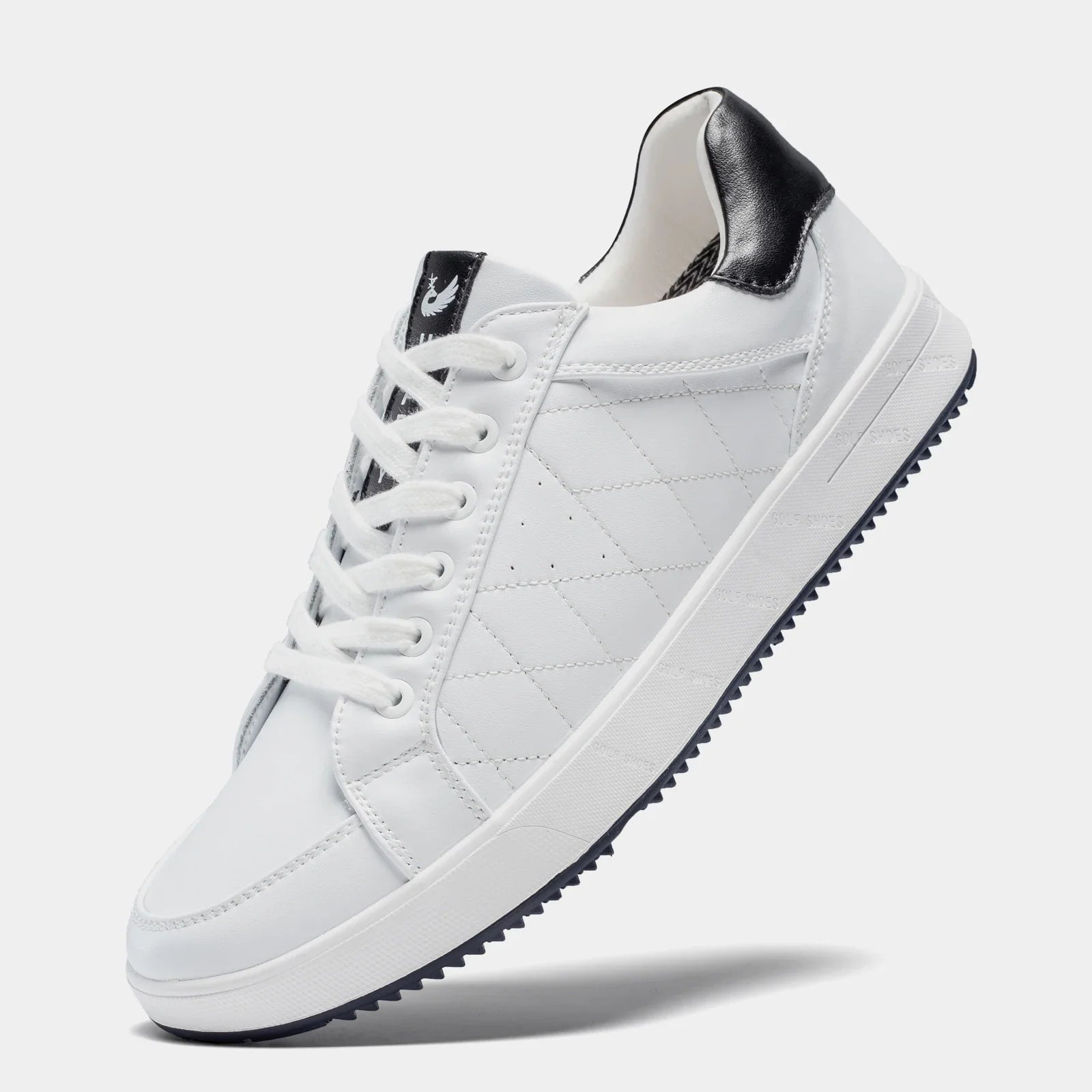Men's black leather shoes close-up — versatile — Double-Waggle Golf Shoes — Oscar Blackwood