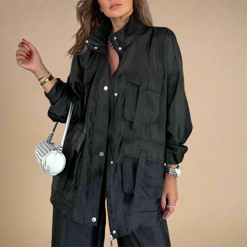 Women's pants close-up — versatile — Lucie Loose Autumn Set for every occasion — Oscar Blackwood