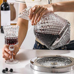 Unisex lace wine styled look — versatile — Wine 360 Rotating Decanter — Oscar Blackwood