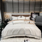 Unisex cotton moonglow side view — versatile — Moonglow Cotton Bedding Set — Oscar Blackwood