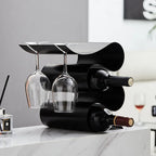 Unisex wine alternate angle — versatile — Wine Wave Holder for every occasion — Oscar Blackwood