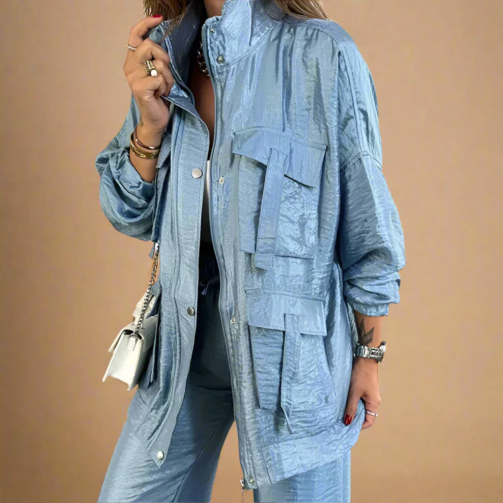 Women's pants styled look — versatile — Lucie Loose Autumn Set — Oscar Blackwood