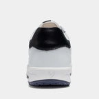 Men's black leather shoes side view — versatile — Double-Waggle Golf Shoes — Oscar Blackwood