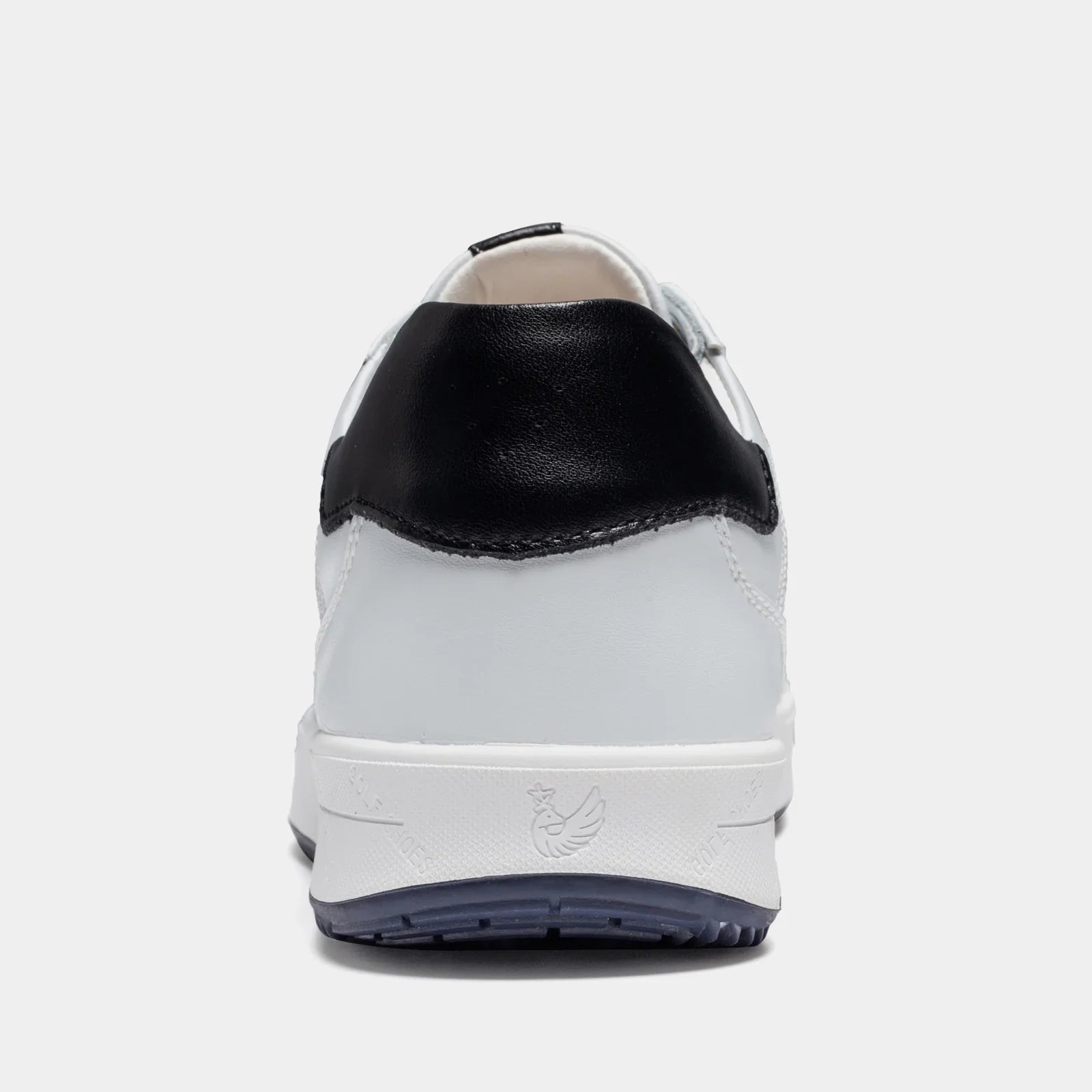 Men's black leather shoes side view — versatile — Double-Waggle Golf Shoes — Oscar Blackwood