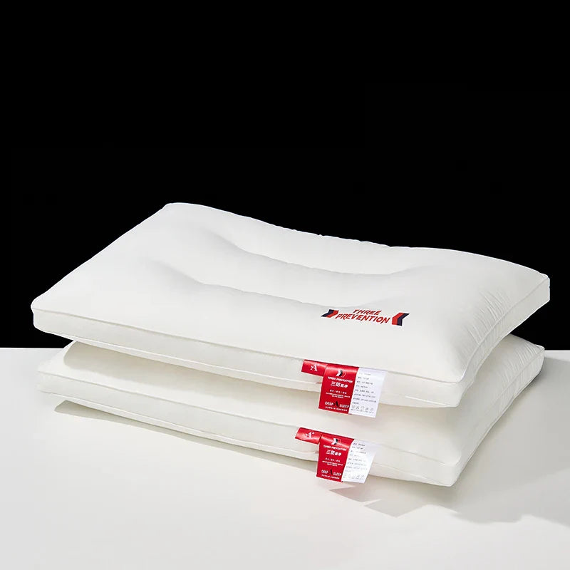 Unisex cotton three side view — versatile — Three Prevention Waterproof Cotton Pillow — Oscar Blackwood